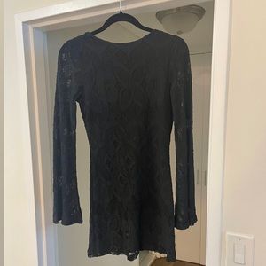 Nightcap Black lace mini dress